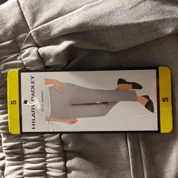 NWT Hilary Radley Crepe Pull On ankle Pants Heather Gray - Picture 6 of 7